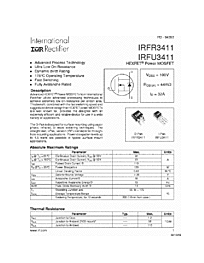 DataSheet IRFR3411 pdf